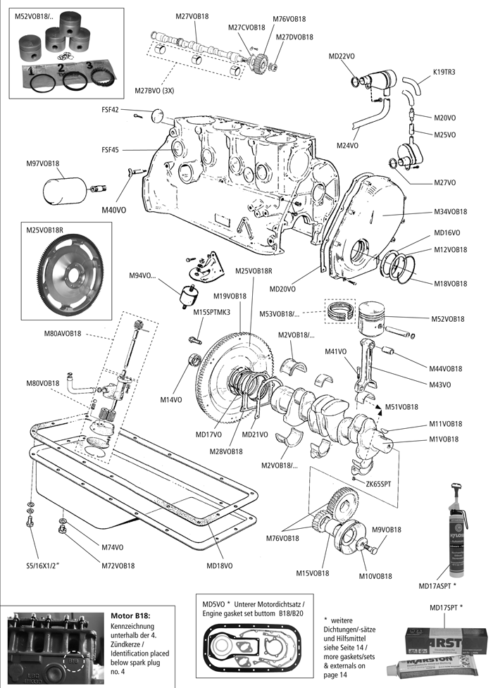 Volvo P1800 E/S/ES - Engine B18