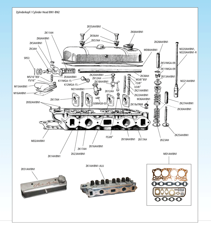 Austin Healey Cylinder Head Bn1 Bn2